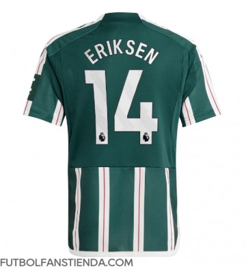 Manchester United Christian Eriksen #14 Segunda Equipación 2023-24 Manga Corta